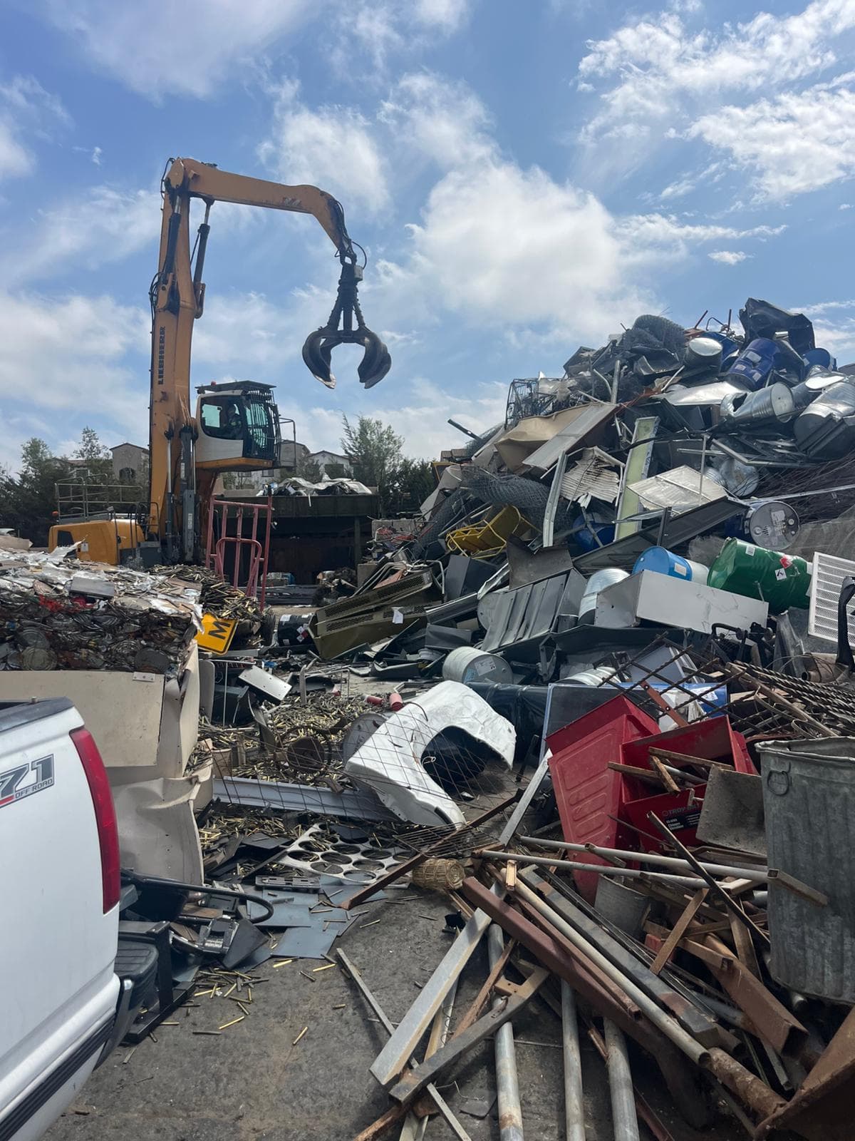 Picture of a junk yard and junk that has been dumped by escondido junk removal